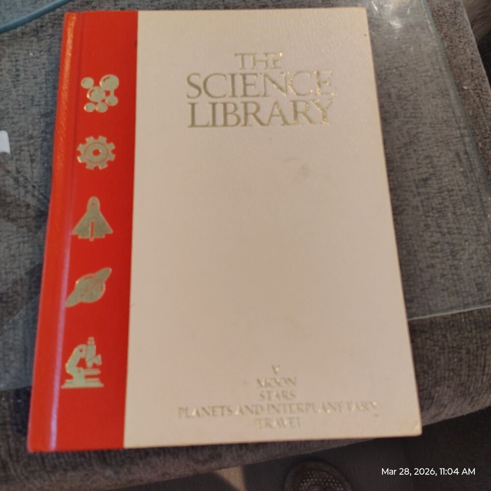 Vintage Science Library Moon Stars Planets Interplanetary Travel HC